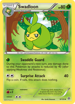 Pokemon Plasma Storm Swadloon - 9