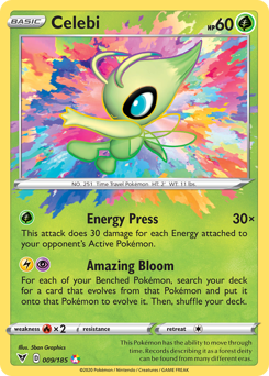 Pokemon Vivid Voltage Celebi - 9