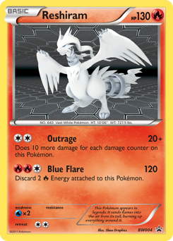 Pokemon BW Black Star Promos Reshiram - BW004