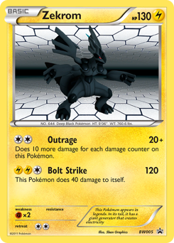 Pokemon BW Black Star Promos Zekrom - BW005