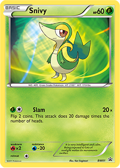 Pokemon BW Black Star Promos Snivy - BW01