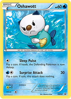Pokemon BW Black Star Promos Oshawott - BW08