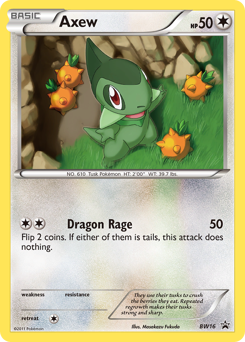 Pokemon BW Black Star Promos Axew - BW16