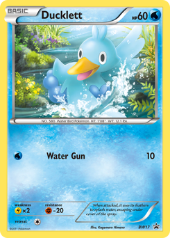 Pokemon BW Black Star Promos Ducklett - BW17