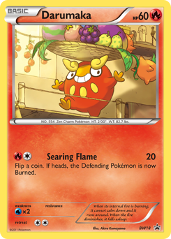 Pokemon BW Black Star Promos Darumaka - BW18