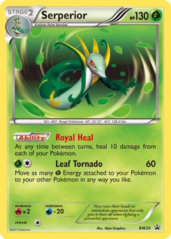 Pokemon BW Black Star Promos Serperior - BW20