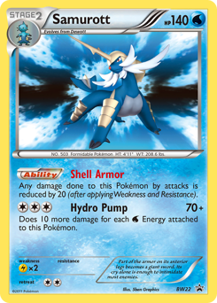 Pokemon BW Black Star Promos Samurott - BW22