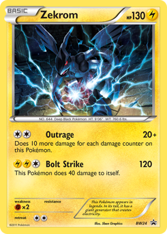 Pokemon BW Black Star Promos Zekrom - BW24