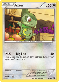 Pokemon BW Black Star Promos Axew - BW26