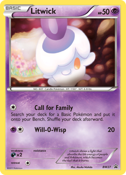 Pokemon BW Black Star Promos Litwick - BW27