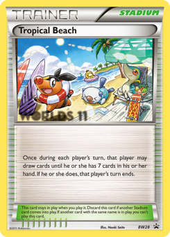 Pokemon BW Black Star Promos Tropical Beach - BW28