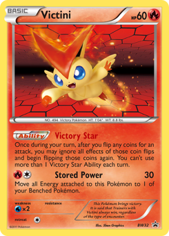 Pokemon BW Black Star Promos Victini - BW32