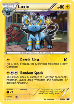 Pokemon BW Black Star Promos Luxio - BW34