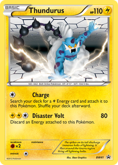 Pokemon BW Black Star Promos Thundurus - BW41