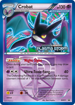 Pokemon BW Black Star Promos Crobat - BW51
