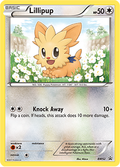 Pokemon BW Black Star Promos Lillipup - BW52