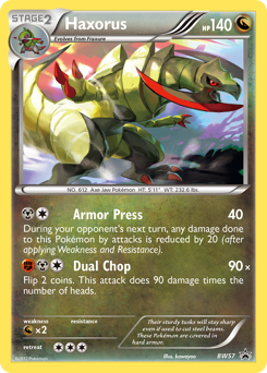 Pokemon BW Black Star Promos Haxorus - BW57