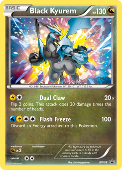 Pokemon BW Black Star Promos Black Kyurem - BW58