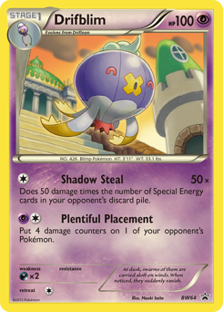 Pokemon BW Black Star Promos Drifblim - BW64