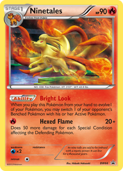 Pokemon BW Black Star Promos Ninetales - BW66