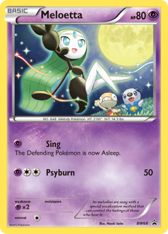 Pokemon BW Black Star Promos Meloetta - BW68