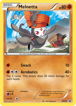 Pokemon BW Black Star Promos Meloetta - BW69