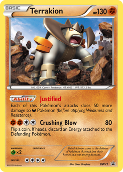Pokemon BW Black Star Promos Terrakion - BW71