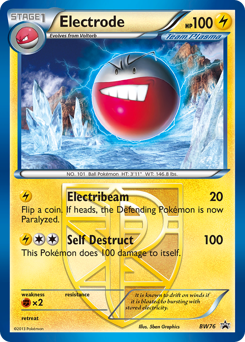 Pokemon BW Black Star Promos Electrode - BW76