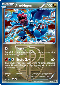 Pokemon BW Black Star Promos Druddigon - BW80