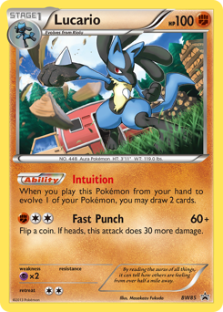 Pokemon BW Black Star Promos Lucario - BW85