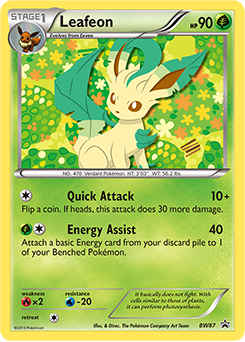 Pokemon BW Black Star Promos Leafeon - BW87