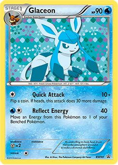 Pokemon BW Black Star Promos Glaceon - BW90