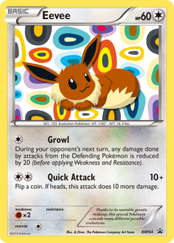 Pokemon BW Black Star Promos Eevee - BW94