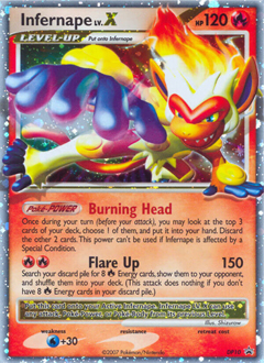 Pokemon DP Black Star Promos Infernape LV.X - DP10