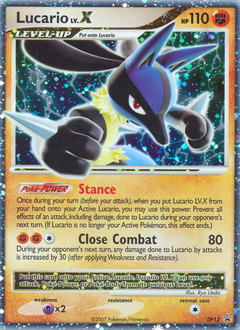 Pokemon DP Black Star Promos Lucario LV.X - DP12
