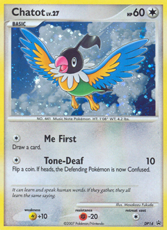 Pokemon DP Black Star Promos Chatot - DP14