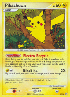 Pokemon DP Black Star Promos Pikachu - DP16