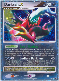 Pokemon DP Black Star Promos Darkrai LV.X - DP19