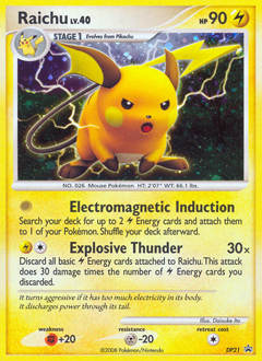 Pokemon DP Black Star Promos Raichu - DP21