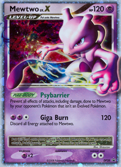 Pokemon DP Black Star Promos Mewtwo LV.X - DP28