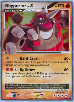 Pokemon DP Black Star Promos Rhyperior LV.X - DP29