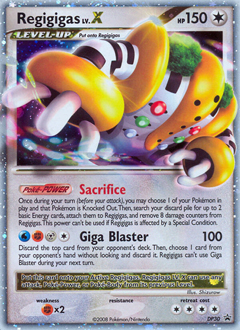 Pokemon DP Black Star Promos Regigigas LV.X - DP30