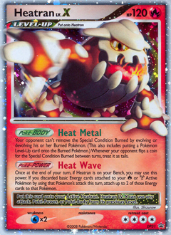 Pokemon DP Black Star Promos Heatran LV.X - DP31