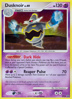 Pokemon DP Black Star Promos Dusknoir - DP33