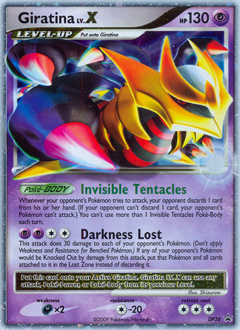 Pokemon DP Black Star Promos Giratina LV.X - DP38