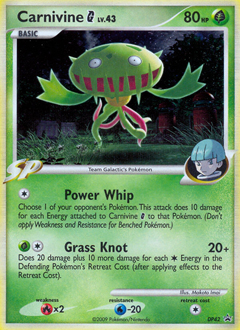 Pokemon DP Black Star Promos Carnivine G - DP42