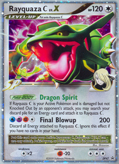 Pokemon DP Black Star Promos Rayquaza C LV.X - DP47