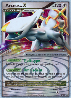 Pokemon DP Black Star Promos Arceus LV.X - DP53