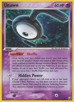 Pokemon Unseen Forces Unown - E