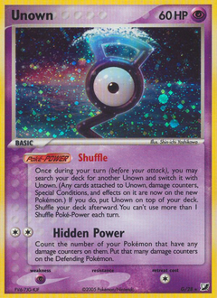 Pokemon Unseen Forces Unown - G